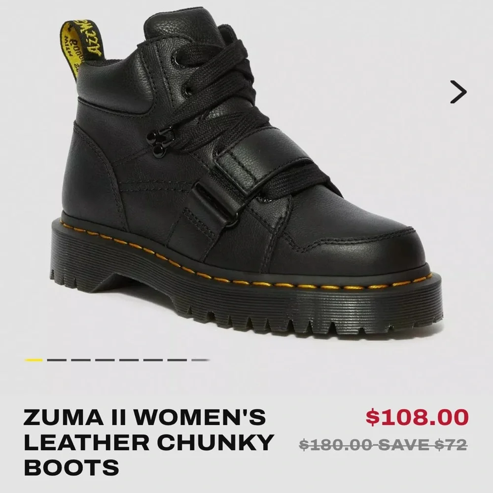 Doc Martens Zuma II boots - black, size 7. - Picture 11 of 11